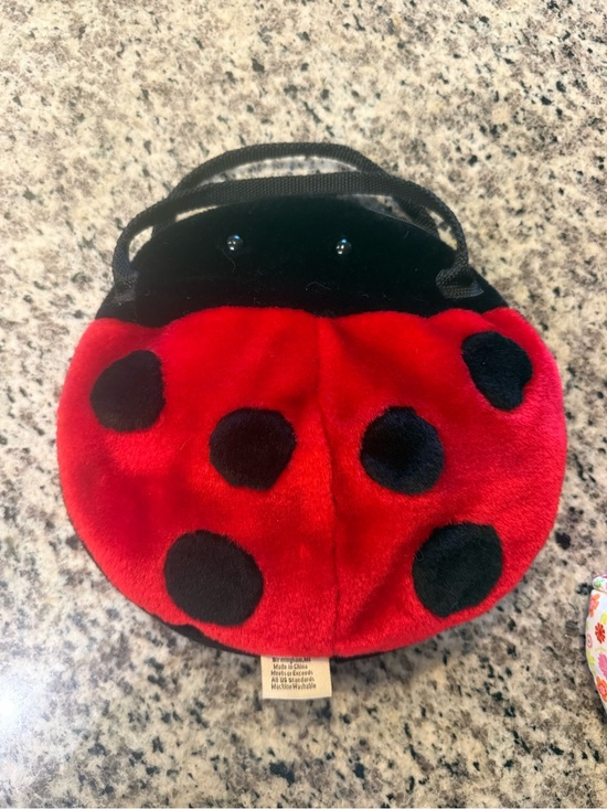Jaag Other - Plush Ladybug Kids Crossbody Purse - Red and Black